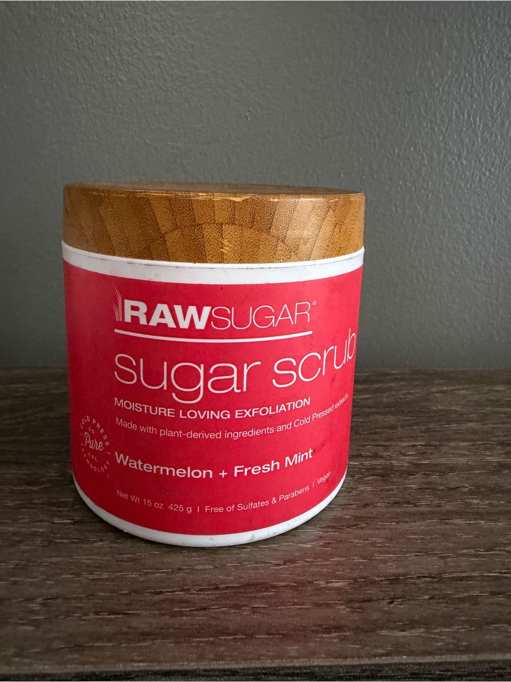 Raw Sugar Watermelon + Fresh Mint Sugar Scrub